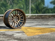 New 4x4 OFFROAD Sport Rim RAYS RE30 Wheels 18x10.5J 6x139.7 ET12 Satin Bronze - READY STOCK