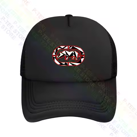 Ecko_Unltd Raised Reflective Silver Tribal Logo Baseball Cap Snapback Caps Knitted Bucket Hat