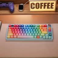 New Original Factory Height lucky Keycap PBT Sublimation Minimalist Style Rainbow New Product 61/68/