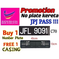 Car Number Plate Standard Siap Tambah  WHITE FONTS JPJ Approve Nombor Lulus Plate Kereta Standard Vehicle Number 合法车牌字号