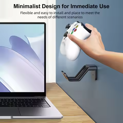 Gamepad Stand Wall-mounted Headset Hanger Headphone Holder Gamepad Stand For Xbox PS5/PS4 Games Acce