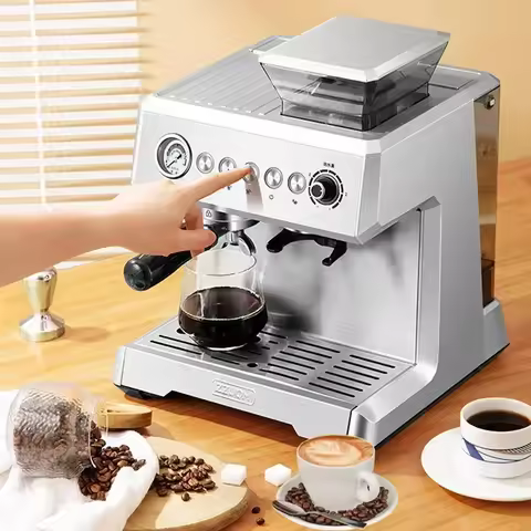 Espresso machine automatic home freshly ground espresso grinding machine commercial coffee machine