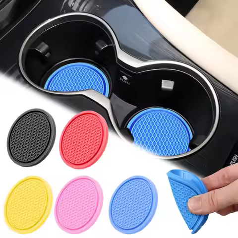 Rubber Insulation Pads Auto Cup Holder Insert Coaster Flower Teacup Non-Slip Mat Coaster Car Coaster