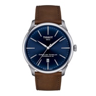 Tissot chemin des Tourelles Powermatic 80 42mm Tissot chemin Auto Blue Brown t1394071604100 men's watches