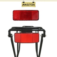 MASSTEK 1pc Bicycle Bike Safety Reflector Rear Pannier Racks Reflective Warning Bike Reflector 17603