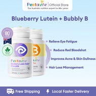 【2 Bundles】Pentavite Blueberry Lutein Ester Chewable 30 Tablets (Exp:2026/08) WithZeaxanthin 20MG &