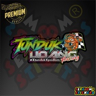 Sticker Kereta Motor Helmet Laptop Kelakar Tunduk Udang PCO Problem