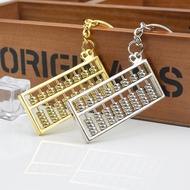 Abacus One Ring Gold Ten Thousand Two Gold Silver Abacus Lucky Fortune Abacus Keychain Metal Abacus 