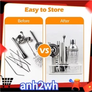 Beauty- Cocktail Shaker Set Stand,Bartender Kits Storage Holder,Cocktail Bartending Set Stand for Co