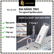 Bộ Dụng Cụ Vệ Sinh Laptop - Máy tính - Bàn Phím - Tai Nghe Airpod Đa Năng 7 in 1 Siêu Nhỏ Gọn