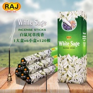 Spot Goods#RAJ Indian incense White Sage White Sage Indian Original Imported Handmade Incense Sticks