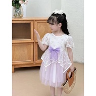(Dolphyshop) Pearl ribbon floral Dress (UDL23)