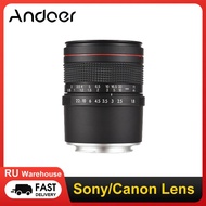 Andoer Camera Lens 85Mm F1.8 Medium Telephot Large Aperture Full Frame For Sony A7/A7II/A7III/A7R/Canon EOS Rebel T8i 80D 70D