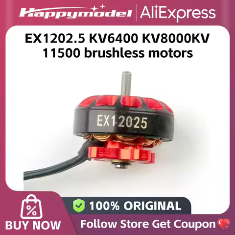 1/2/4 PCS Happymodel EX1202.5 1202.5 6400KV 8000KV 11500KV 2-3S Brushless Motor for RC FPV Racing Dr
