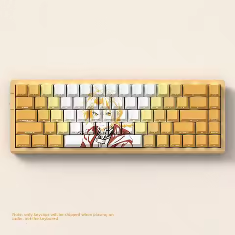 Miyu Edward Theme Keycaps - Side-Engraved, Translucent, OEM Profile, PBT, Thermal Sublimation