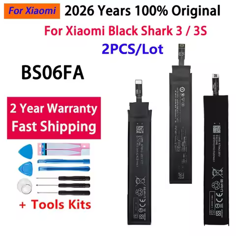 2pcs Battery 2026 Years 2x2360mAh BlackShark Original Battery BS06FA For Xiaomi Black Shark 3 3S Sha