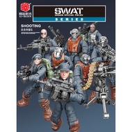 New Small Particle Building Blocks SWAT Team Military Soldier Minifigure Tank Model Equipment Eating