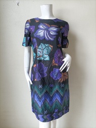 復古連衣裙，花卉圖案，尺寸胸圍 32 - 34 英吋。