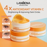 LANBENA Vitamin C Hydra-Gel Eye Patches 60pcs/30pairs Brightening Antioxidant Fade Dark Spot Eye Mas