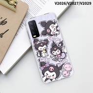 Vivo V2026/V2027/V2029 ( Kuromi ) Case - Hologram Case - Clarity - Casing - Cover - Silicone hp - So