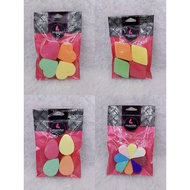 (RANDOM POS OUT)MAKEUP SPONGE BEAUTY / SPAN FOUNDATION  / (4IN1) MAKEUP SPAN