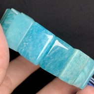 Amazonite Bracelet "Papan" 17mm+- (Light Green)no beautified chemical process-天河石手排17mm +-- 浅绿- 天然-无