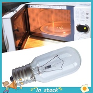SLS_ 2Pcs E17 Oven Bulb High Temperature Resistance Professional Glass Microwave Stovetop Oven Lamp for Dryer