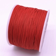 0.4-1.5mm 10Meters/lot Red Nylon Cord Thread Knot Macrame Cord Bracelet Braided String DIY Tassels Beading