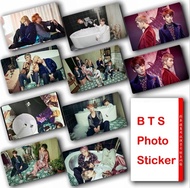 10Pcs/Set KPOP BTS Bangtan Boys Album WINGS Photocard Crystal Card Sticker- Waterproof