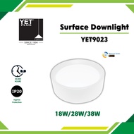 YETPlus YET9023 Surface Downlight 3C Memory White Round SMD LED Ceiling Surface Downlight Lampu Sili