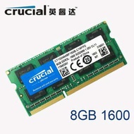 （Original）Crucial 8GB DDR3L 1600Mhz Sodimm PC3L-12800S Value Ram - CT102464BF160B 1.35V