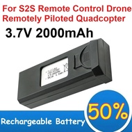 3.7V 2000mAh Lithium Polymer Battery for S2S Remote Control Drone Remotely Piloted Quadcopter Rechar