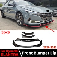 For Hyundai Elantra CN7 2020 2021 2022 Decoration Parts Front Bumper Lip Chin Air Dam Splitter Tunin