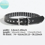 ThickRich Creative Eye Rivet Belt Goth Style Pin Buckle Man/woman Fashion Casual Punk Style Pu Leath