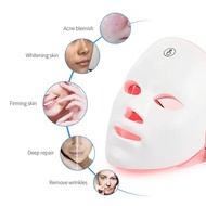 Rechargeable Facial LED Mask 7 Colors LED Photon Therapy Beauty Mask Skin Rejuvenation Home Face Lifting Whitening Beauty Device-*-&amp;