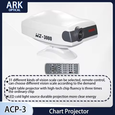 Visual Acuity Chart Projector Ophthalmic Equipment Vision LCD Auto Chart Projector with Remote Contr