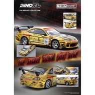 [READY STOCK] INNO64 1/64 Nissan Silvia S15 Top Secret Gold D1GP Drift Diecast Car Model Toy Collect