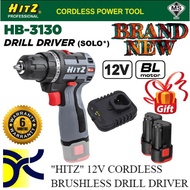 HITZ 12V HB-3130 CORDLESS BRUSHLESS DRILL DRIVER SET [6 MONTH WARRANTY] [MYSTERY GIFT]