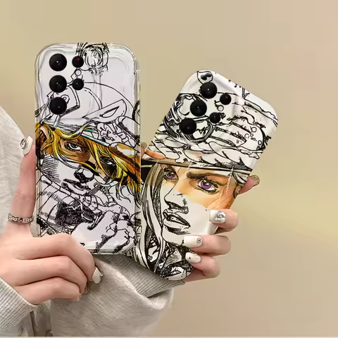 Anime JoJo Steel Ball Run Phone Case For Samsung Galaxy S25 S24 S23 S22 Ultra Plus S21 FE A73 A72 A5