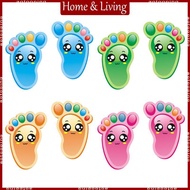 AOTO 15 Pairs Kids Floor Stickers Self-Adhesive Social Distance Footprint Decals for Children Nurser