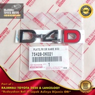 Rear Emblem Fortuner, Innova & Universal LOGO D4D GenuineOriginal TOYOTA (75428-0K021)