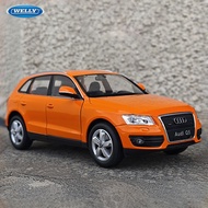 WELLY 1:24 Audi Q5 SUV Alloy Miniature Car Model Diecast Metal Static Model Car Collection Children 