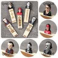 QINJUE Horror Novels Hand Carved Resin Book Lovers Half-Length Figure