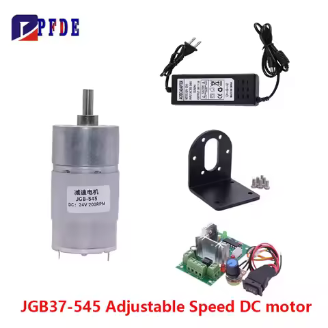 JGB37-545 DC MOTOR 12V/24V Micro DC Gear Reduction Motor With PWM Forward and Reverse Speed Controll