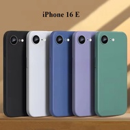 For iPhone 16e Case Liquid Silicone Plain Case For iPhone 16e Cover TPU Anti-drop Phone Protector Co