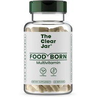 Food-Born Multivitamins,13 Daily Vitamins for Men & Women: A D2 C K1 E B1 B6 B12 etc. Non-Synthetic,
