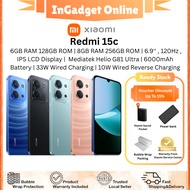 [PROMO] Redmi 15C 4G | MTK Helio G81-Ultra | 6.9' LCD,120Hz Display | 6000mAh Battery | Original Set