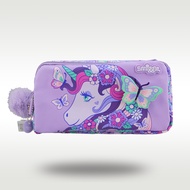 Australia smiggle original children's pencil case girls clutch purple butterfly unicorn cute school supplies 9 inch