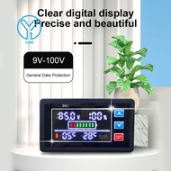 YoHi. DC9V-100V Digital Battery Capacity Monitor Tester Temperature Switch LCD Display Marine Batter