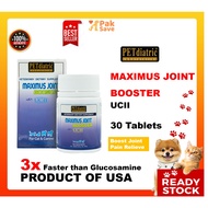 PETdiatric Maximus Joint Booster (UCII) 30 Tablets Joint Pain Relieve Glucosamine for dogs &amp; cats Pet healthcare